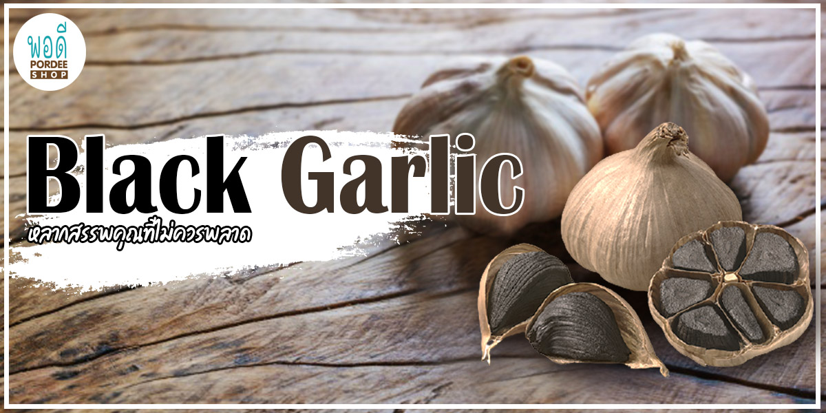 กระเทียมดำ ( Black Garlic ) หลากสรรพคุณที่ไม่ควรพลาด